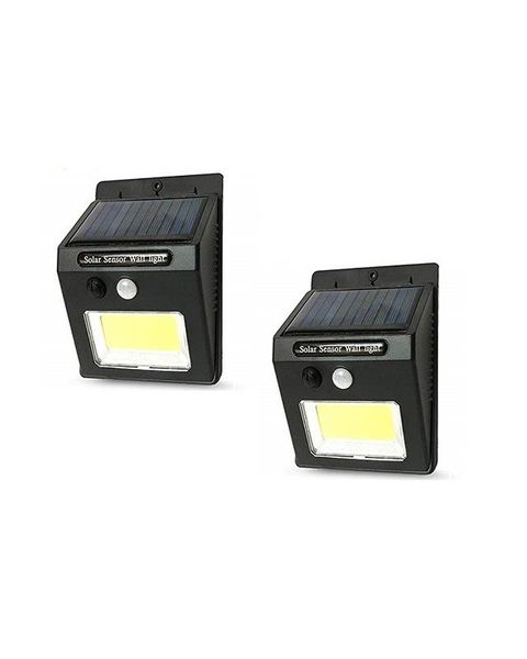 COB Solar Power Motion Sensor Wall Light ( Pack 2 )