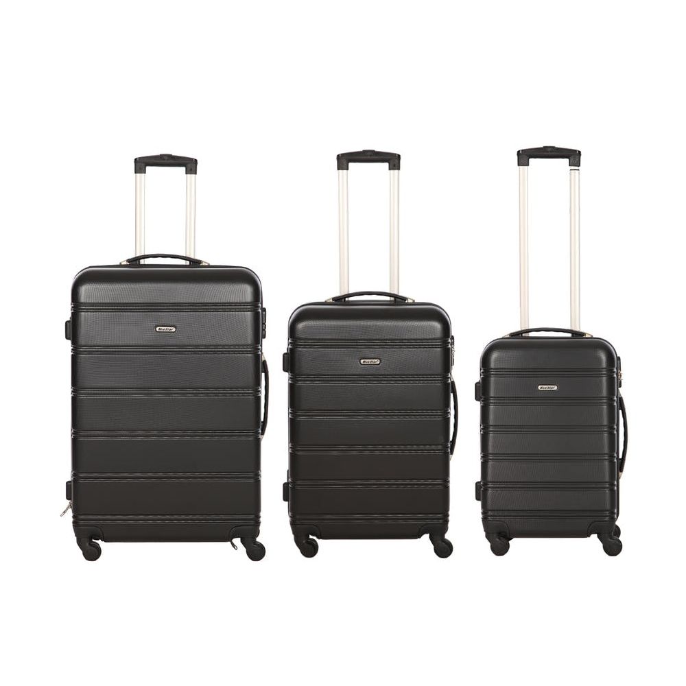 3 Piece Premium Luggage Set Black Shop Today. Get it Tomorrow