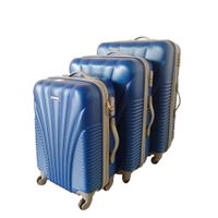 blue star 3 piece luggage set