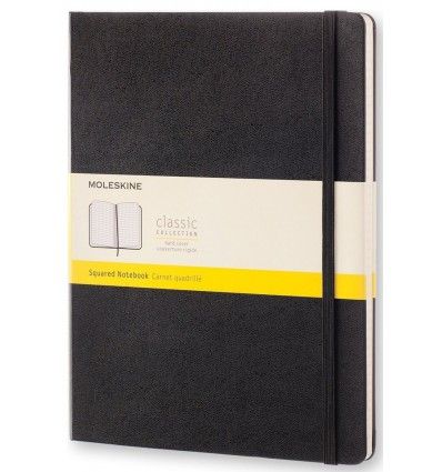Moleskine Classic Black X-Large Squared Notebook