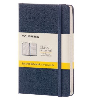 Moleskine Classic Sapphire Blue Pocket Squared Notebook