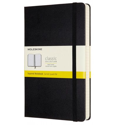 Moleskine Expanded Hard Black Large Squared Notebook