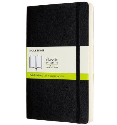 Moleskine Expanded Soft Black Large Plain Notebook