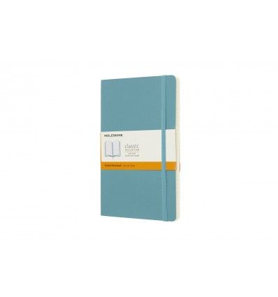 Moleskine Classic Notebook, Large, Ruled, Blue Reef, Soft Cover (5 X 8.25)