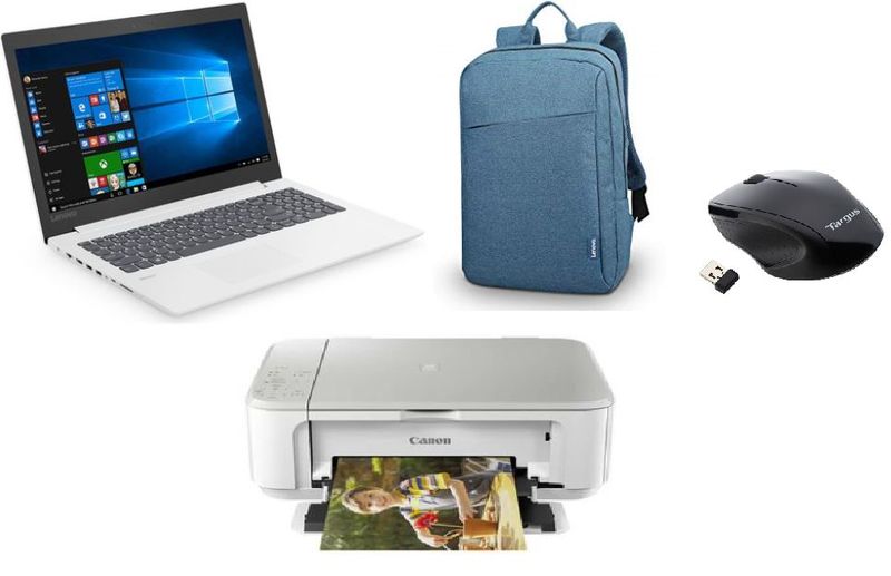 Lenovo Ideapad 330 Celeron N4000 15.6" Notebook Bundle - White