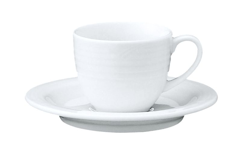 Noritake - Arctic White Espresso Cups and Saucers - Set of 4