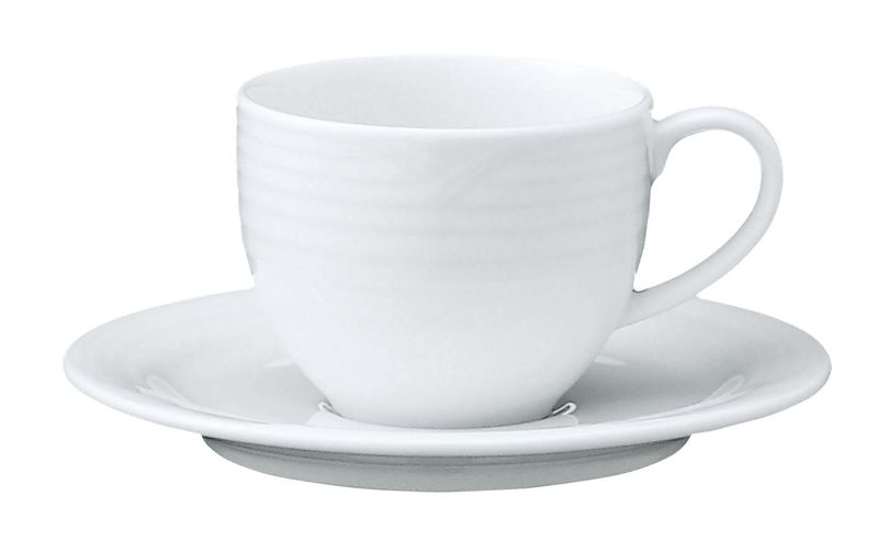 Noritake - Arctic White Tea Cups &amp; Saucers - Set of 4