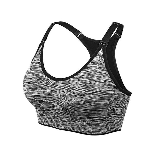 VEQKING Quick Dry Wireless Women's Gym Sports Bra - Orange