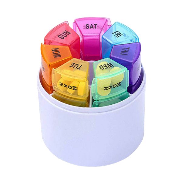 Portable 28 Grid Pill Box Organiser