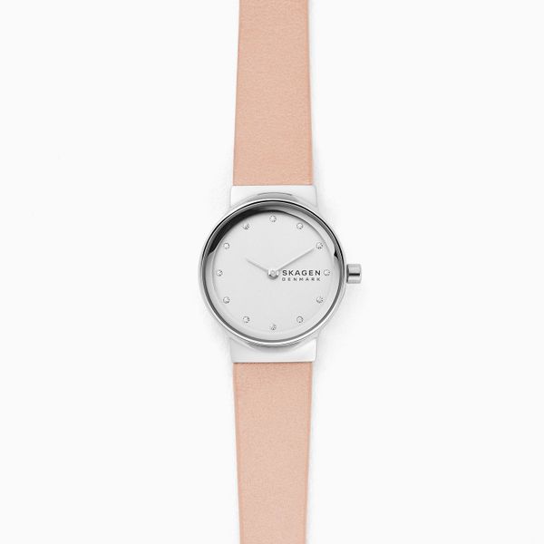 Skagen Freja Pink Leather Watch - SKW2770