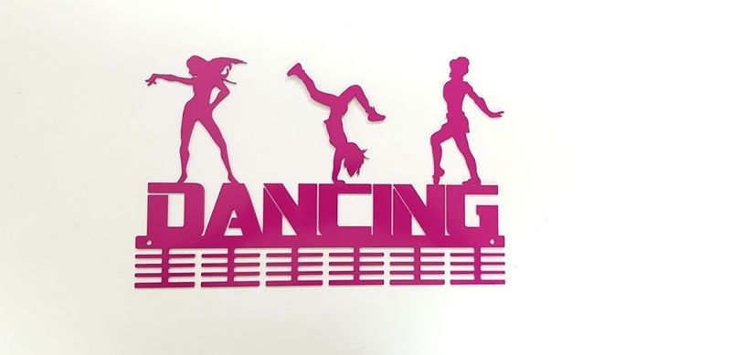 DCDesigners 3 Figure Dancing 48 Tier medal hanger - Purple