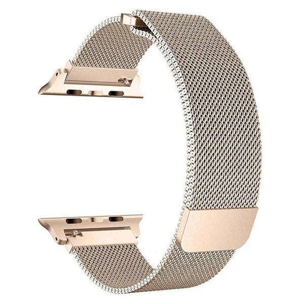 Linxure 38mm Steel Mesh Apple Watch Replacement Replacement Strap - Silver