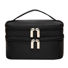Double-layer Women Multifunction Travel Cosmetic Bag Toiletry Organizer ...