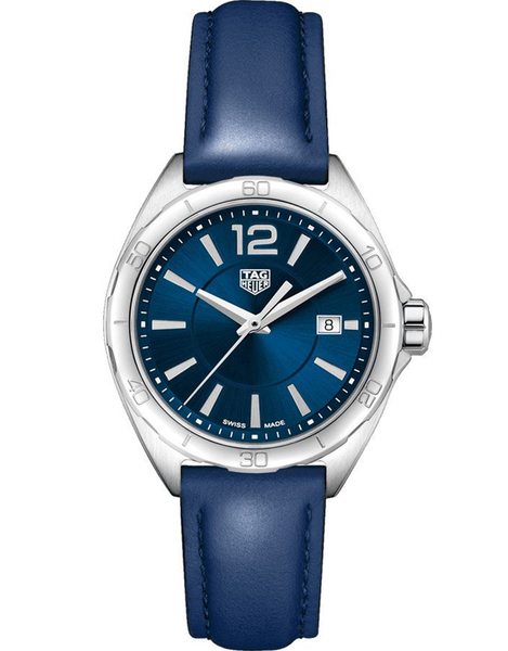 Tag Heuer Formula 1 Quartz Blue Dial Leather Strap Women's Watch