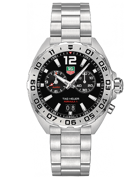 Tag Heuer Formula 1 Alarm 200 M Black Dial Steel Sports Men's Watch