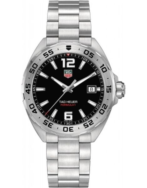 Tag Heuer Formula 1 Quartz Black Dial Silver Bezel Men's Watch