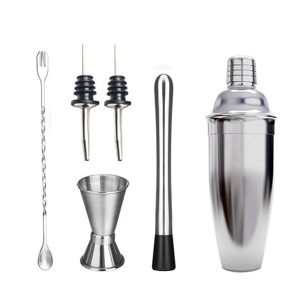 Gift Tribe 6 Piece Cocktail Tool Kit Shaker