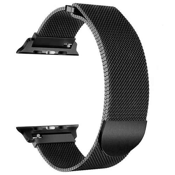 Linxure 38mm Steel Mesh Apple Watch Replacement Replacement Strap - Silver