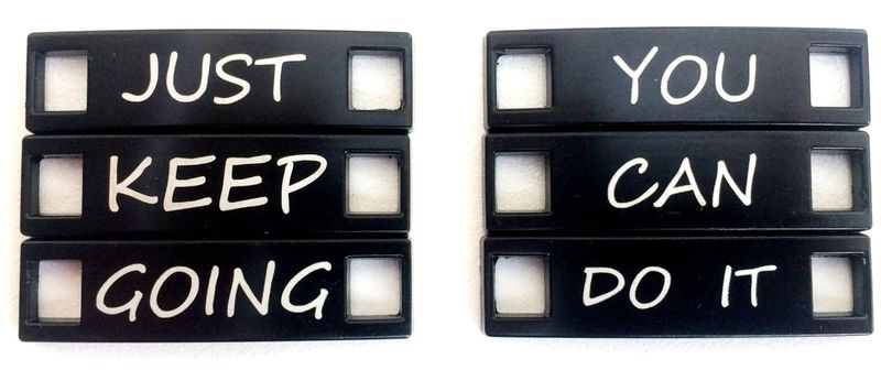 Motivational Shoelace Tags