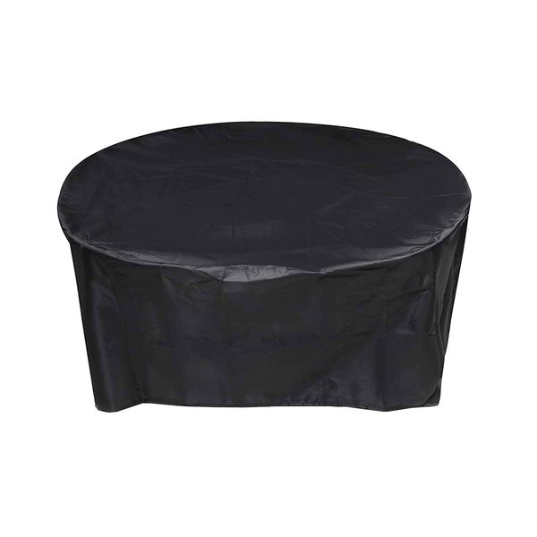 Round Outdoor Garden Table &amp; Chair Cover (Size:185x110cm)