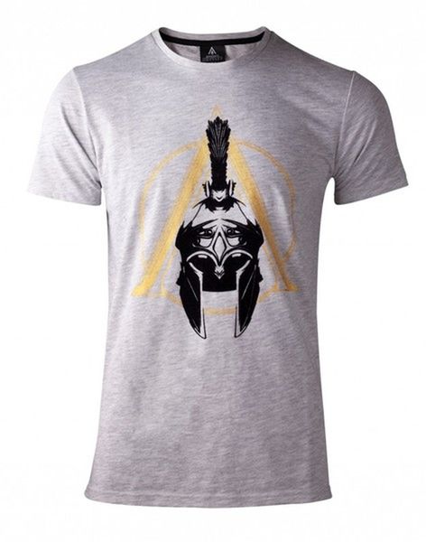 Assassins Creed Odyssey- Spartan Helmet Tee Grey