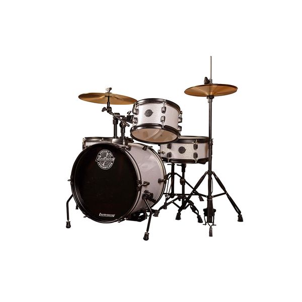 Ludwig 4 Piece Pocket Drumset- Silver Sparkle