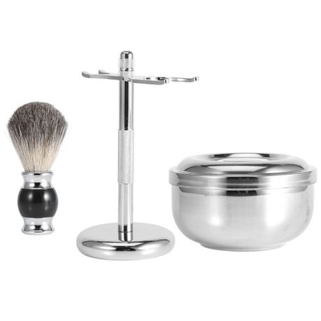 men's shaving mug and brush set