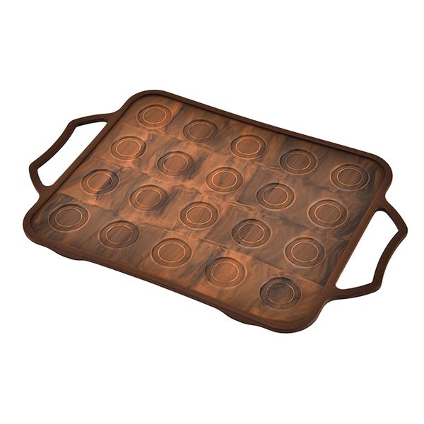 20 Holes Silicone Macaron Muffin Baking Mould - Coffee