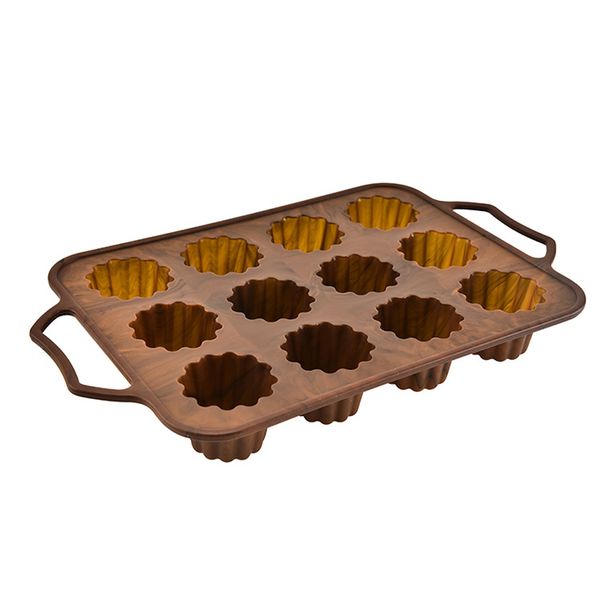 12 Cups Non Stick Silicone Muffin &amp; Cupcake Baking Molds