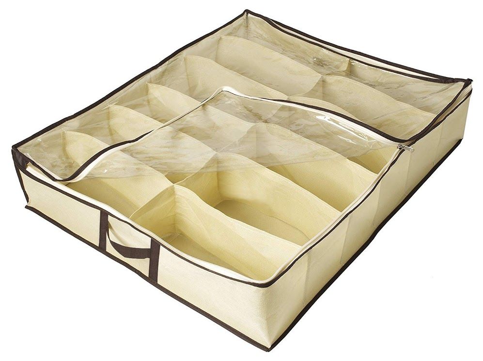 12 Pairs Of Shoes Shoe Organizer Closet/Under Bed Storage Shop