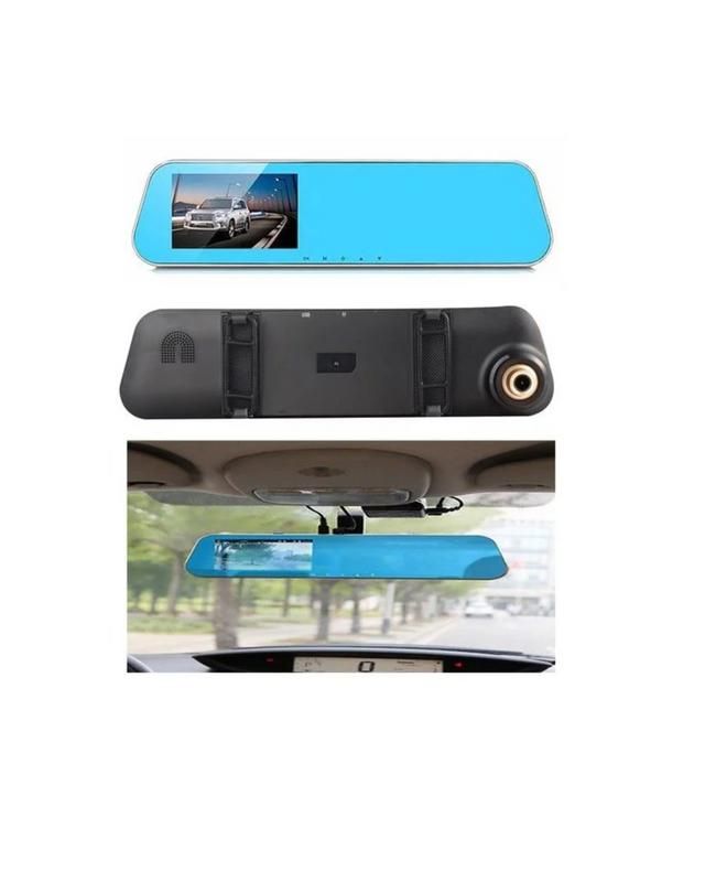 Car Rear-view Mirror DVR With Front Recording And Reverse Camera