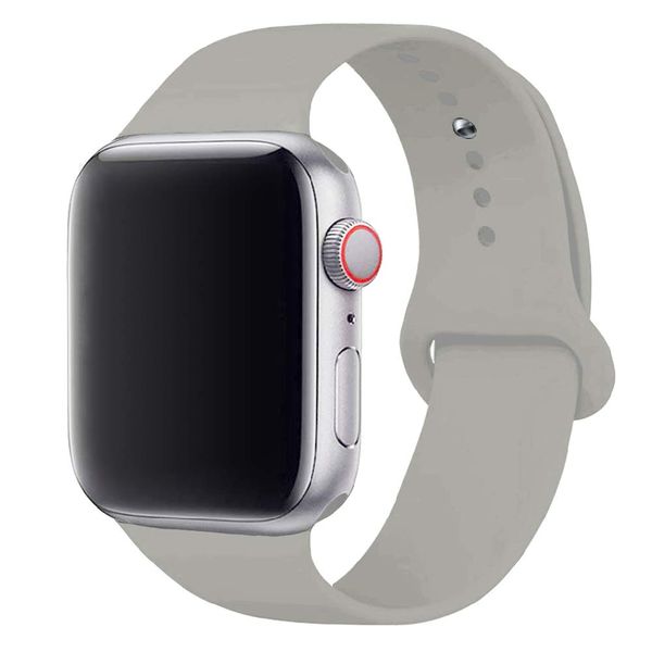 Apple Watch Soft Silicone Sports Band 38mm 40mm Grey
