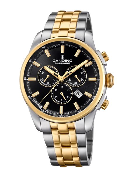 Candino Sapphire Swiss Made Mens Stainless Steel Watch - Sport Elegance