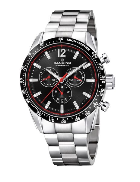 Candino Sapphire Swiss Made Mens Stainless Steel Watch - Sport Gents