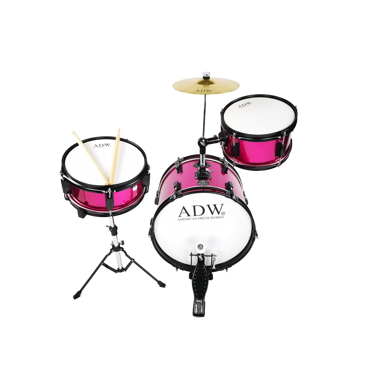 ADW 3Pc Junior Drum Set W/Cymbal Buy Online in South Africa
