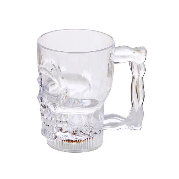 400ML Skull Beer Mugs Color Changing Water Sensing LED Beer Cup