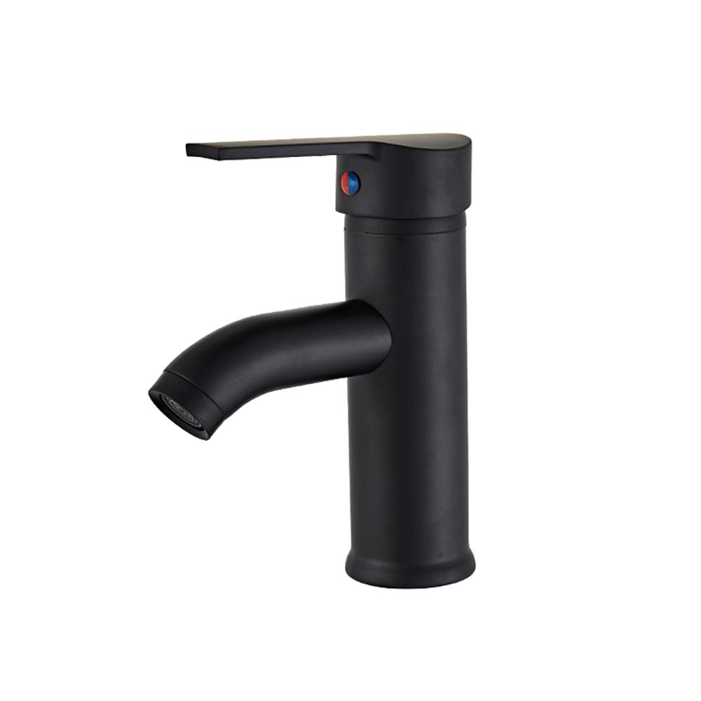 Bathroom Black Painted Taps Brass Single Handle Tap Water Faucet Shop
