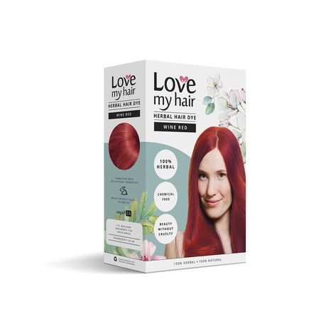 Love My Hair 100% Herbal Hair Dye- Wine Red 100g | Buy Online in South  Africa 