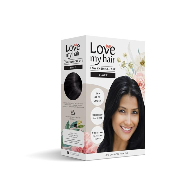 Love My Hair Low Chemical Black hair dye 100g Buy Online in South Africa