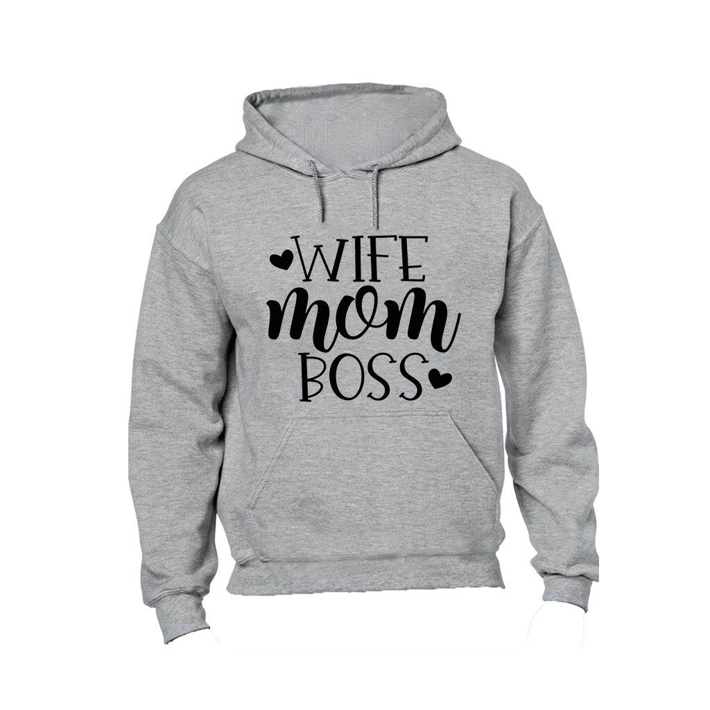 wife mom boss hoodie