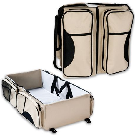 3 in 1 portable bassinet diaper bag and changing station