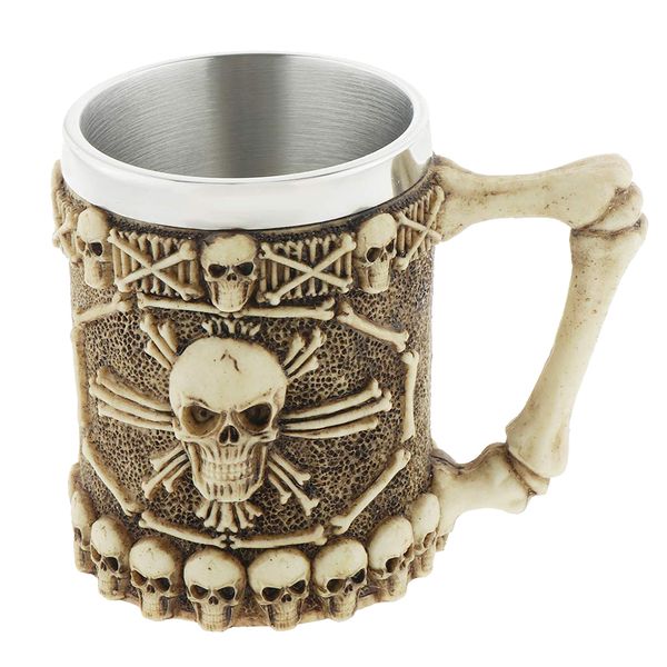Creative 3D Pirate Gothic Skull Mug