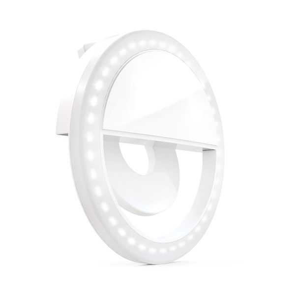 LED Selfie Ring Exposure Light - White