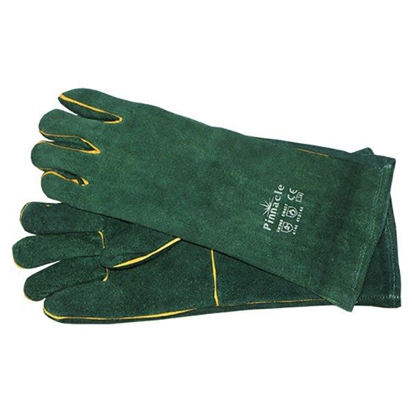 Pinnacle Green Lined Welding Gloves Elbow Length 8" Premium Grade