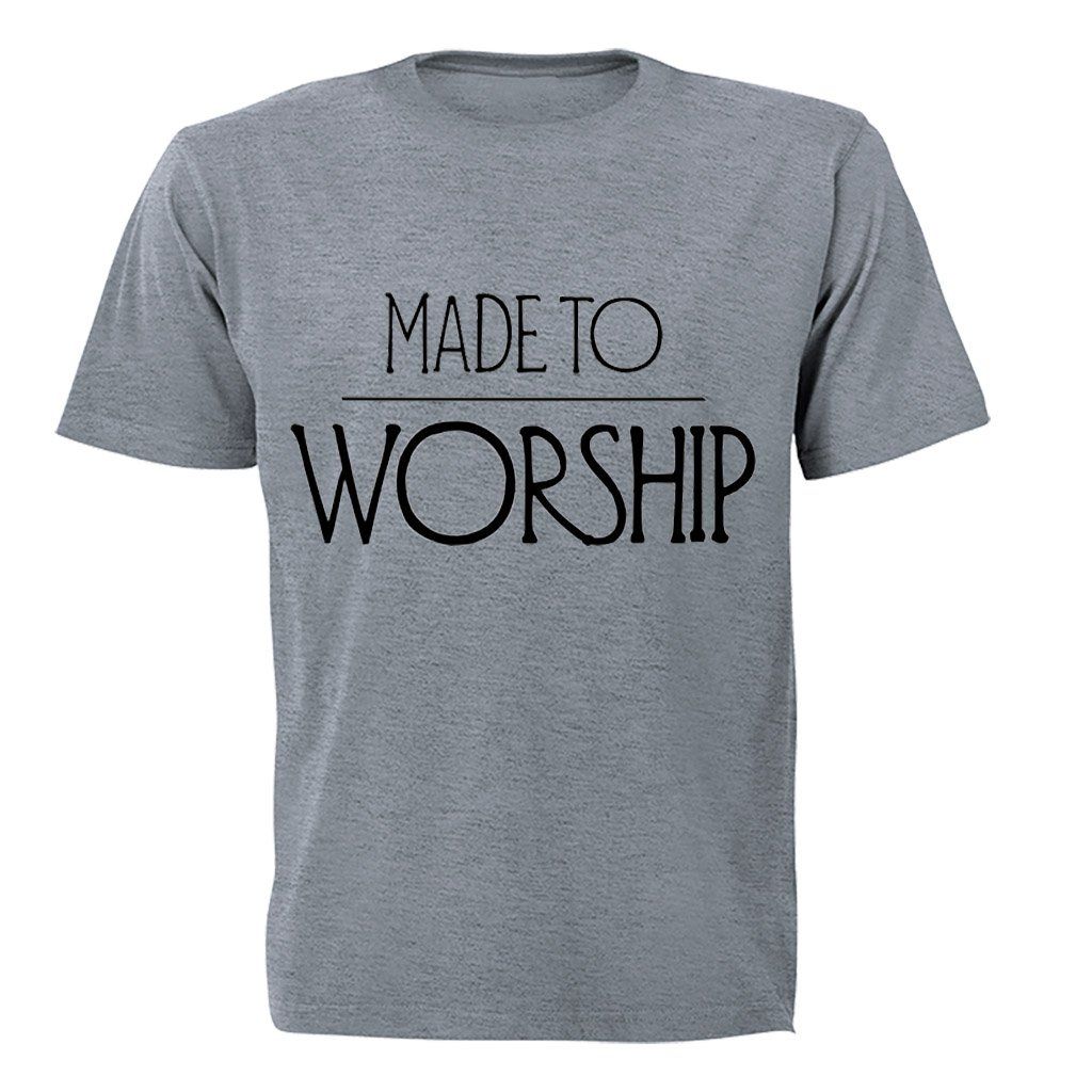 Made to Worship - Mens - T-Shirt - Grey | Shop Today. Get it Tomorrow ...