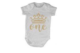 gold baby grow