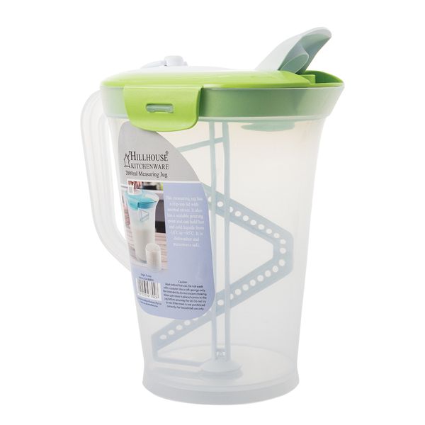 Hillhouse Measuring- Internal Mixing Jug 2l - Green
