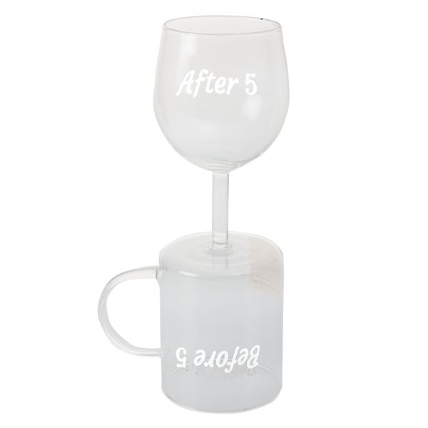 Before &amp; After 5 Coffee Mug &amp; Wine Glass - 23cm