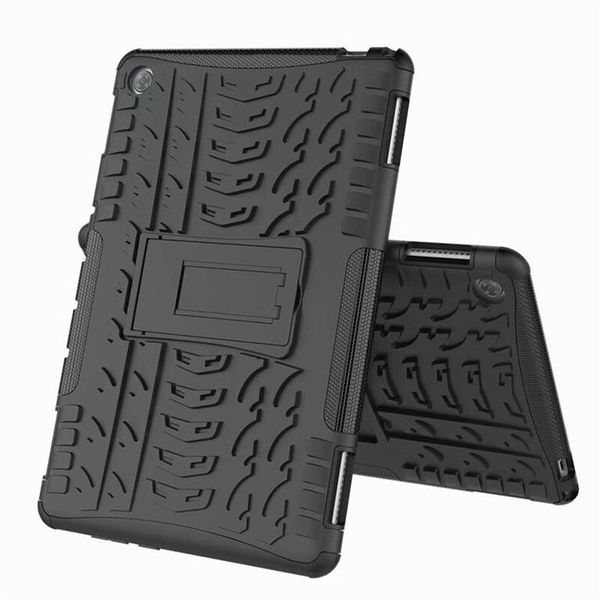 TUFF-LUV Rugged Case &amp; Stand for Huawei M5 Lite - Black