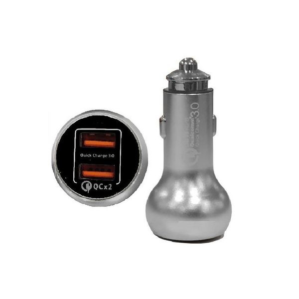 Dual Qualcomm Quick Charge 3.0 Car Charger for IPhone Samsung Huawei.